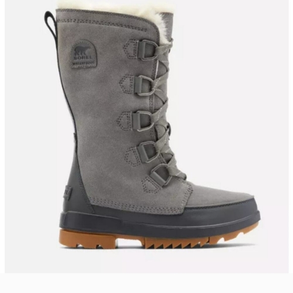 Sorel Womens Torino™ II Tall Snow Boot Quarry Sz 7.5  Waterproof Suede Upper - Picture 1 of 9
